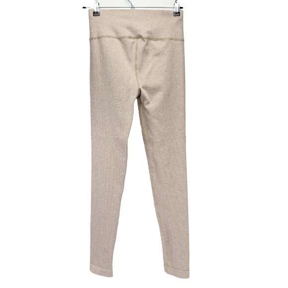 LUNE ACTIVE Ribbed Sport Luna Beige Leggings Size M - Picture 6 of 9
